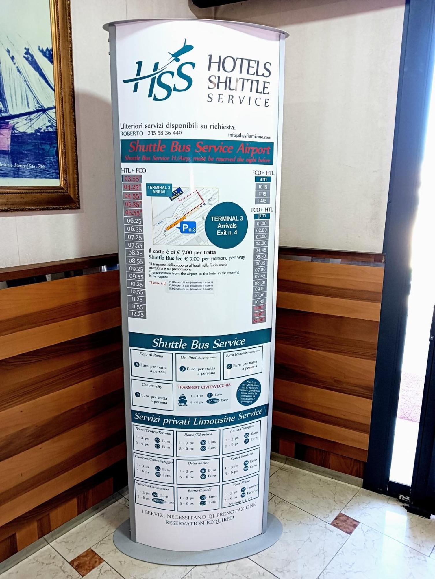 Hotel Riviera Fiumicino Eksteriør bilde